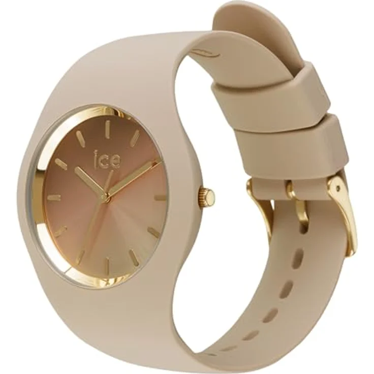 ice-watch Quarzuhr ICE sunset M40 3H 024984, Damenuhr mit taupe Silikonarmband, wasserdicht bis 10 bar, analog – Bild 2