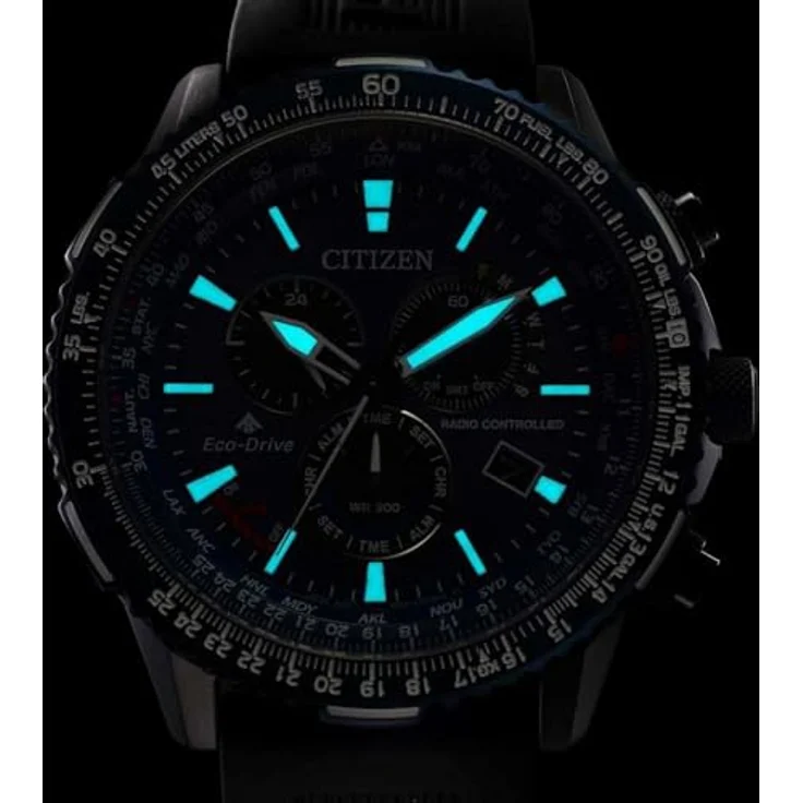 Citizen Armbanduhr Herren Funk Promaster Air Eco Drive CB5006 02L, Solaruhr, 46 mm, schwarz – Bild 6