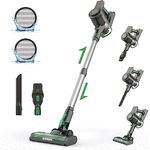 Vactidy V9 Akku Staubsauger Kabellos, 30KPa Kabelloser Staubsauger bis zu 45min Laufzeit, Akkustaubsauger mit LED Licht, Leichter Akku Sauger, Staubsauger Tierhaare für Hartboden/Teppich
