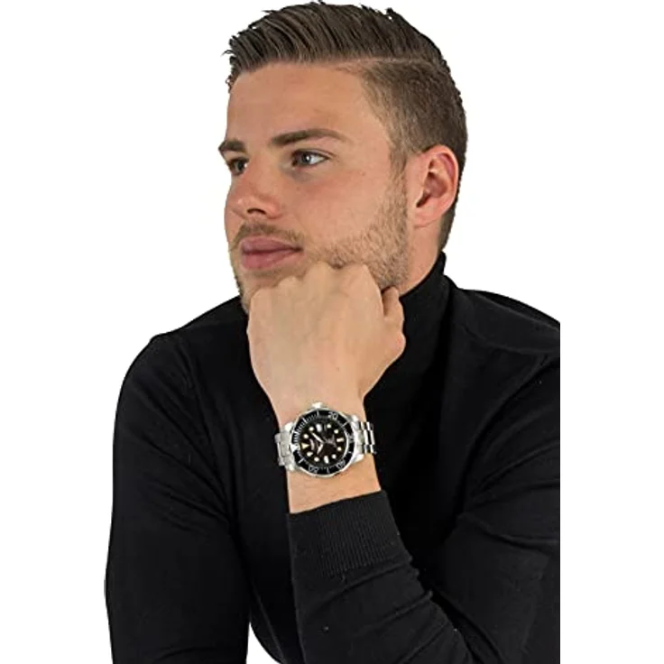 Invicta Pro Diver 3044, Edelstahl Herren Automatikuhr mit schwarzem Zifferblatt, 47mm, 30 bar wasserdicht, 2 Jahre Garantie – Bild 5