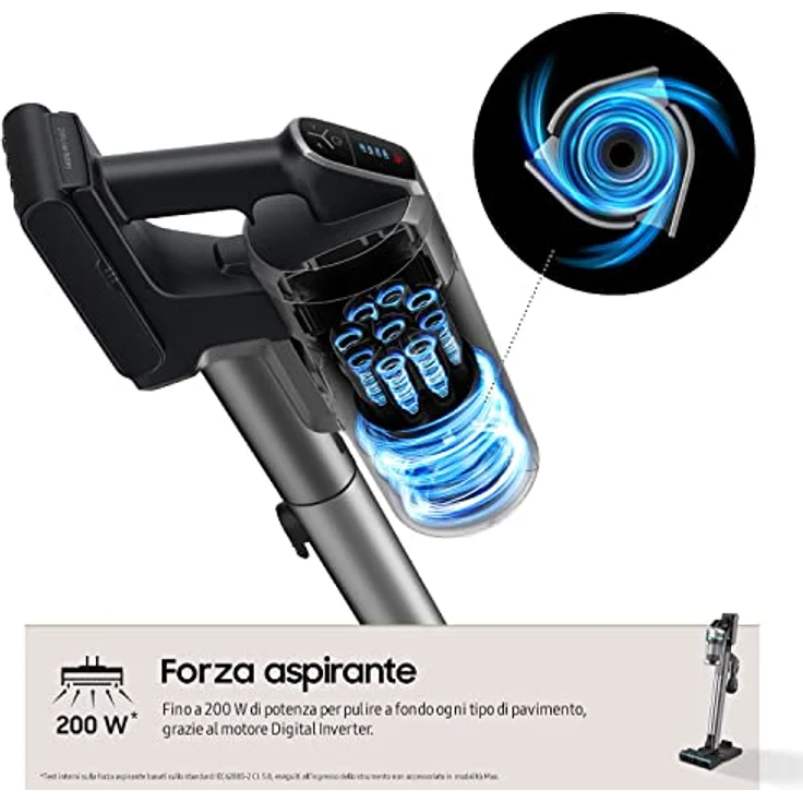 Samsung Jet 90 Multi VS20R9044T2/ET, Kabelloser Handstaubsauger, Silber mit ultrafeinem Staubfilter – Bild 3