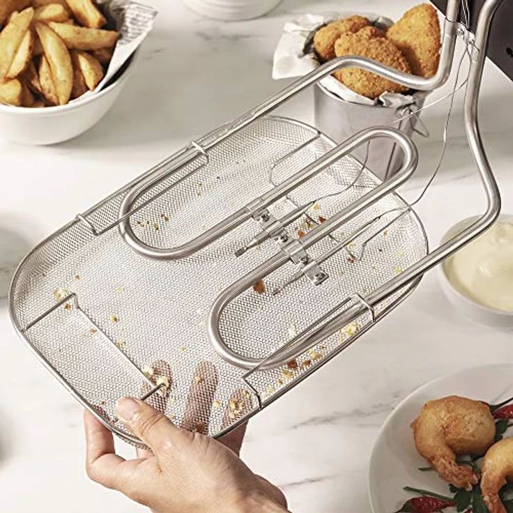Cecotec Elektrische Fritteuse CleanFry Infinity 1, 3 L Fassungsvermögen, 2400 Watt, silber – Bild 5