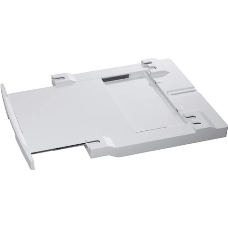 AEG A1WYHSK1 Säulenmontageset – Zubehör für Waschmaschine und Trockner – Abnehmbare Ablage von 52 bis 67 cm – inkl. Sicherheitsflansch – maximale Stabilität – Wäschepflege – Platzsparend – Bild 1