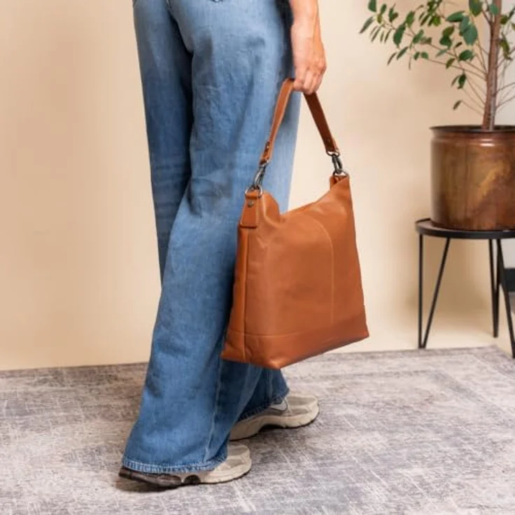 The Chesterfield Brand Wax Pull Up Schultertasche, 100% Leder, 32 cm x 13 cm x 30 cm, braun – Bild 2