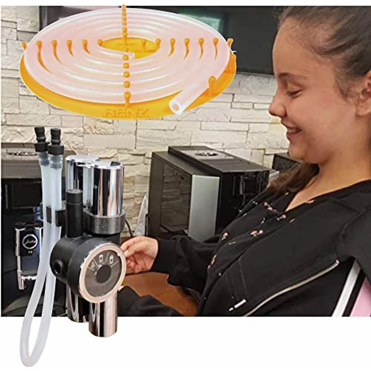 1m Milchschlauch passend für Kaffeevollautomaten Jura Saeco Bosch Siemens Nivona Philips mit Silikonschlauch ID = 3 mm lebensmittelecht mit Aufbewahrungsschnecke – Bild 5
