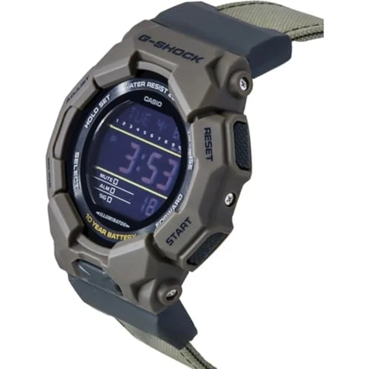 Casio G-Shock Classic Digital-Herrenuhr, braun, digitale Anzeige, Alarm, Stoppuhr, Beleuchtung, Quarzwerk, Kunststoffarmband – Bild 3