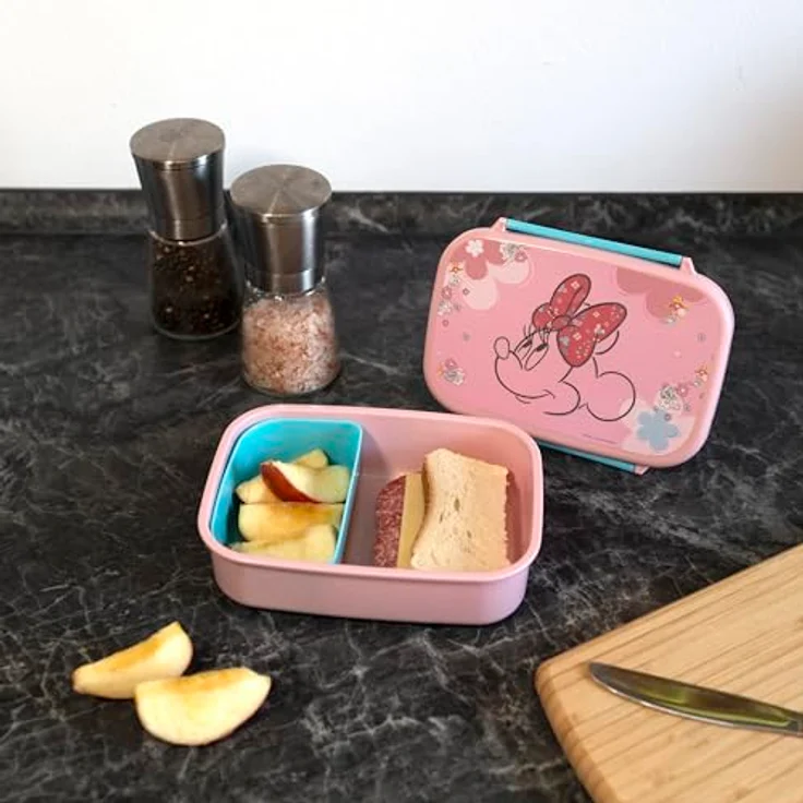 Scooli Brotzeitdose Minnie Mouse, Lunchbox mit herausnehmbarem Einsatz, 135 x 180 x 60 mm – Bild 4