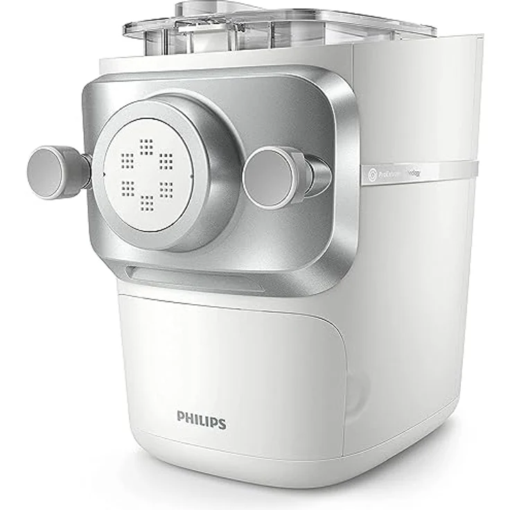 Philips Nudelmaschine Serie 7000 - ProExtrude-Technologie, Vollautomatisch, Perfekte Mischtechnologie, 6 Formscheiben, Weiß (HR2660/00) – Bild 2