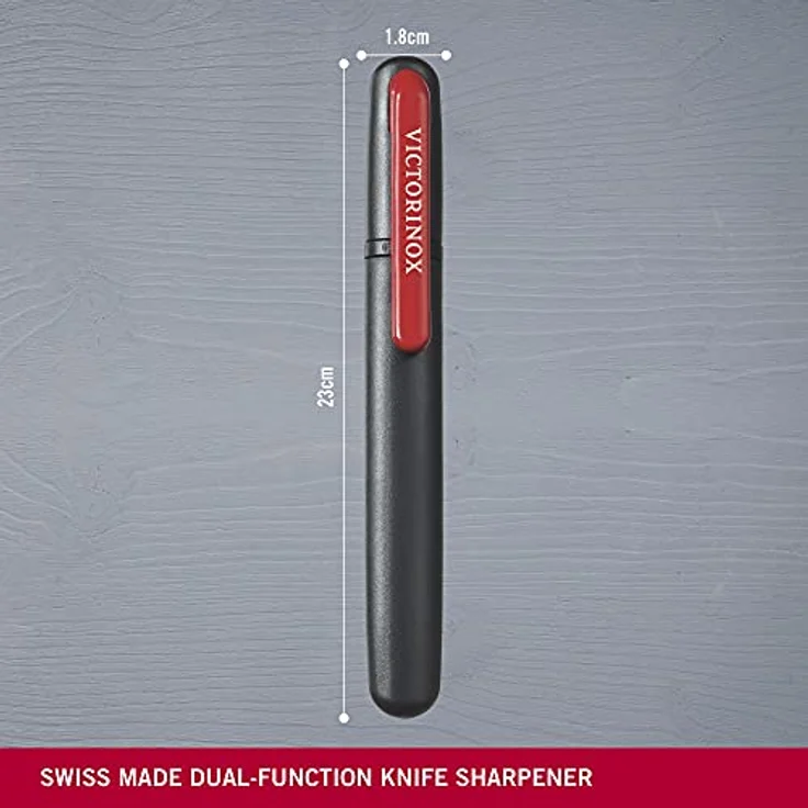 Victorinox Dual-Messerschärfer, Tragbar, Schleifstein für Grobschliff, Keramikplättchen für Feinschliff – Bild 3
