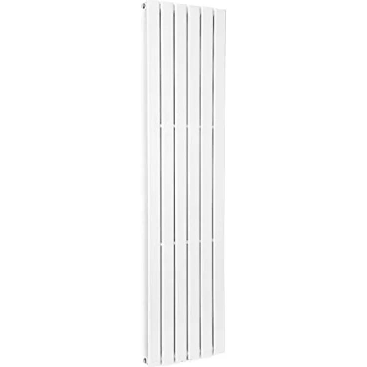 Blumfeldt Badheizkörper, Design Heizkörper Flach, Sparsamer Flachheizkörper Vertikal, Wand-Röhrenheizungen, 485 W Vertikal Heizkörper mit Thermostat, Wandheizkörper für Badezimmer & Wohnzimmer – Bild 1