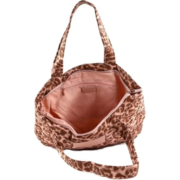 Seidenfelt Hetta Shopper Tasche, 34.5 cm x 17 cm x 40 cm, Leo Print Rose, 100% Polyester – Bild 5