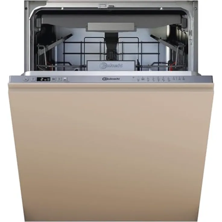 Bauknecht BKSV2 IAN, Vollintegrierbarer Geschirrspüler 60cm, 14 Maßgedecke, Silber, Energieeffizienzklasse A, leise mit 41 dB, ActiveDry und Hygiene-Programm