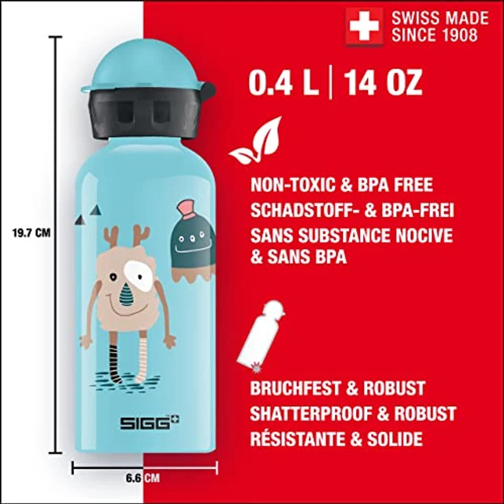 SIGG Trinkflasche KBT Monster Friends 0,4L, blau – Bild 2