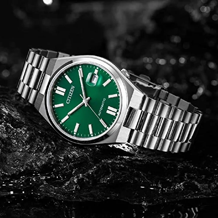 Citizen Uhr NJ0150 81X Edelstahl Automatik, grün – Bild 6