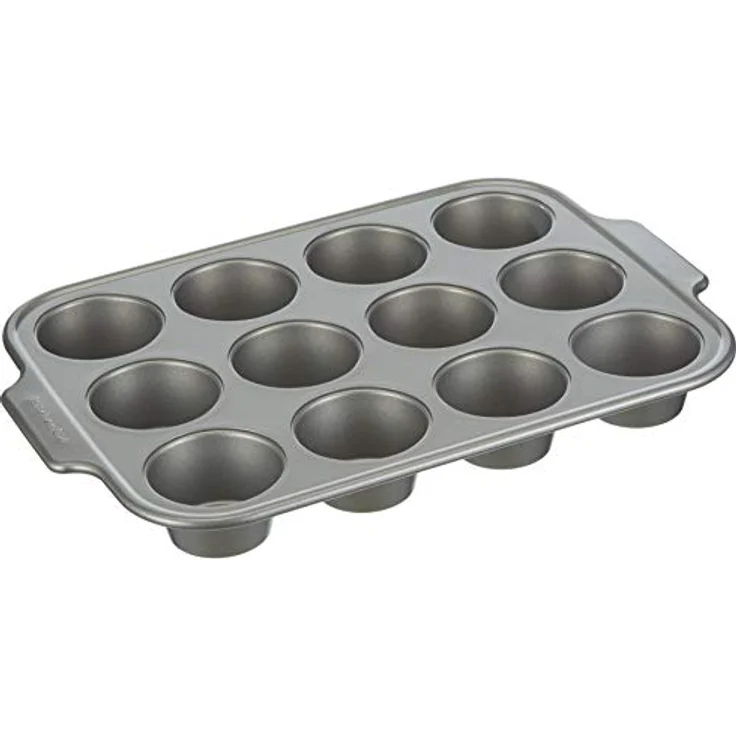 KitchenAid Bakeware Muffinblech aus aluminisiertem Stahl, PFAS-frei, antihaftbeschichtet, ofenfest, spülmaschinenfest, Grau – Bild 3