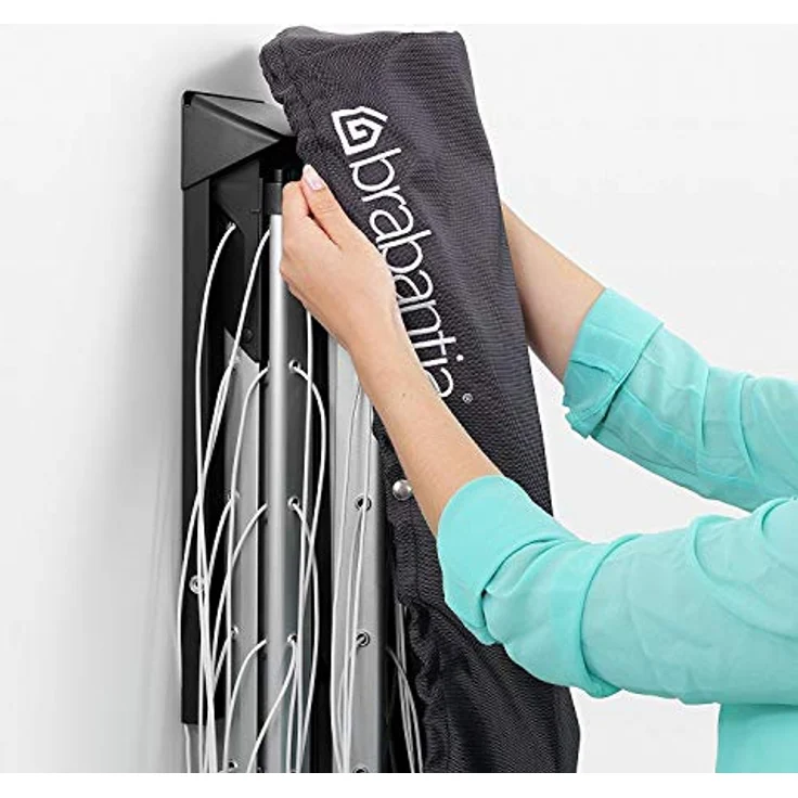 Brabantia Wandwäschespinne Wallfix, 24m Wäscheleine – Bild 7