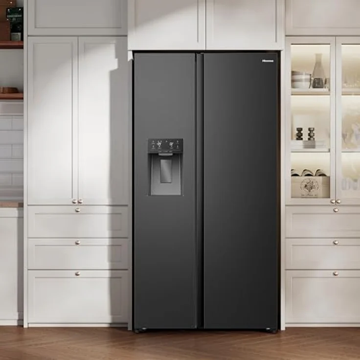 Hisense RS5P528STFE, Side-by-Side Kühl-Gefrier-Kombination mit 347 l Kühl- und 181 l Gefriervolumen, Schwarz – Bild 11