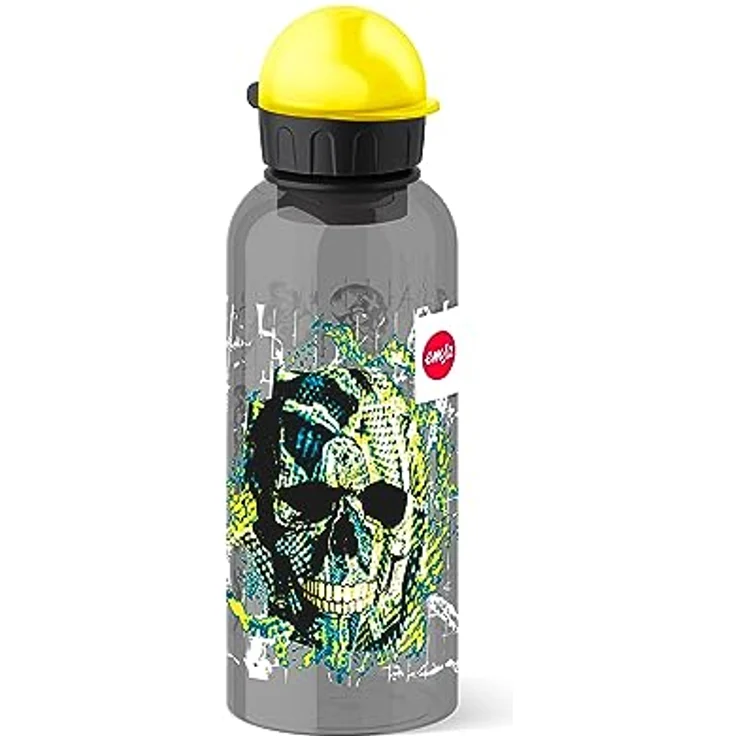 Emsa Kinder-Trinkflasche, 600 ml, Sicherheitsverschluss, Teens Skull, Tritan, 518131 – Bild 2