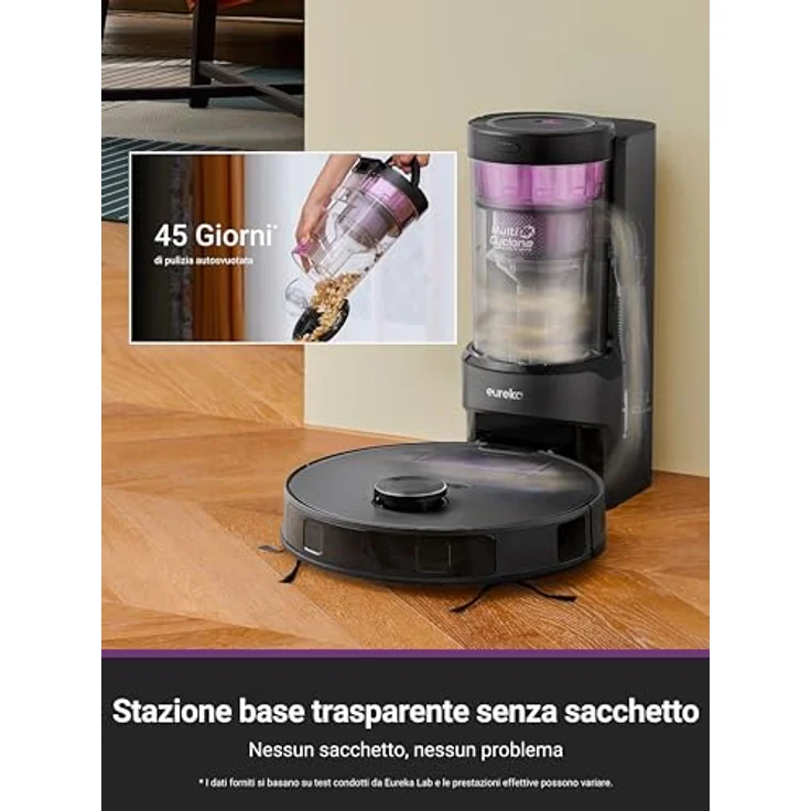 EUREKA E20 Plus, Roboterstaubsauger, schwarz, 2 liters, Hochwertige Produkte – Bild 2