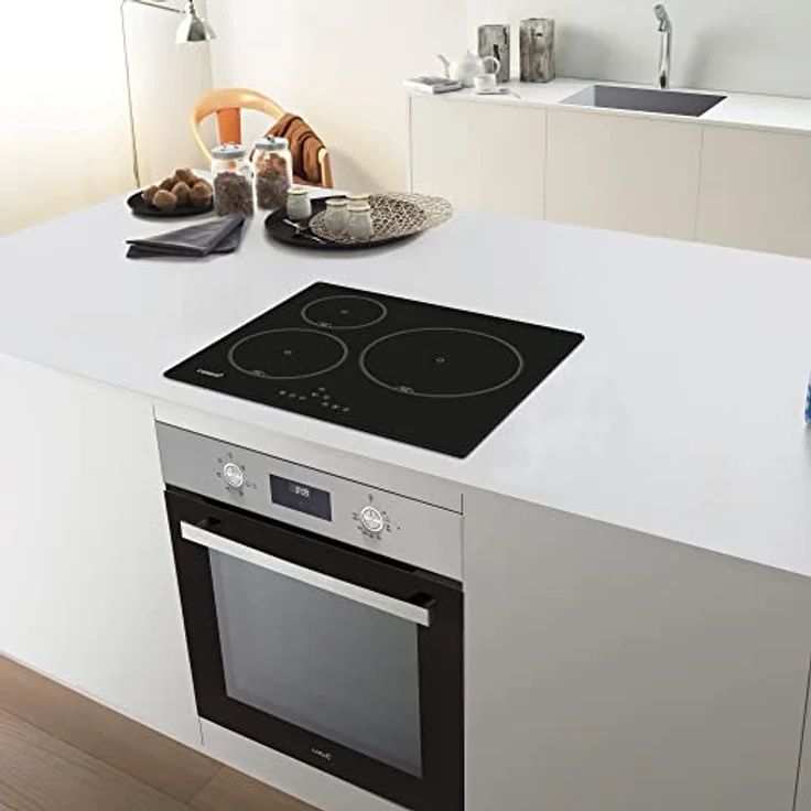 CATA IB 6303 BK Induktionskochfeld Farbe Schwarz Kochplatte mit 3 Kochfeldern 9 Regulierbare Leistungsstufen Touch Control mit Akustischem Warnton Leistung 7,1kW Breite 59 cm – Bild 5