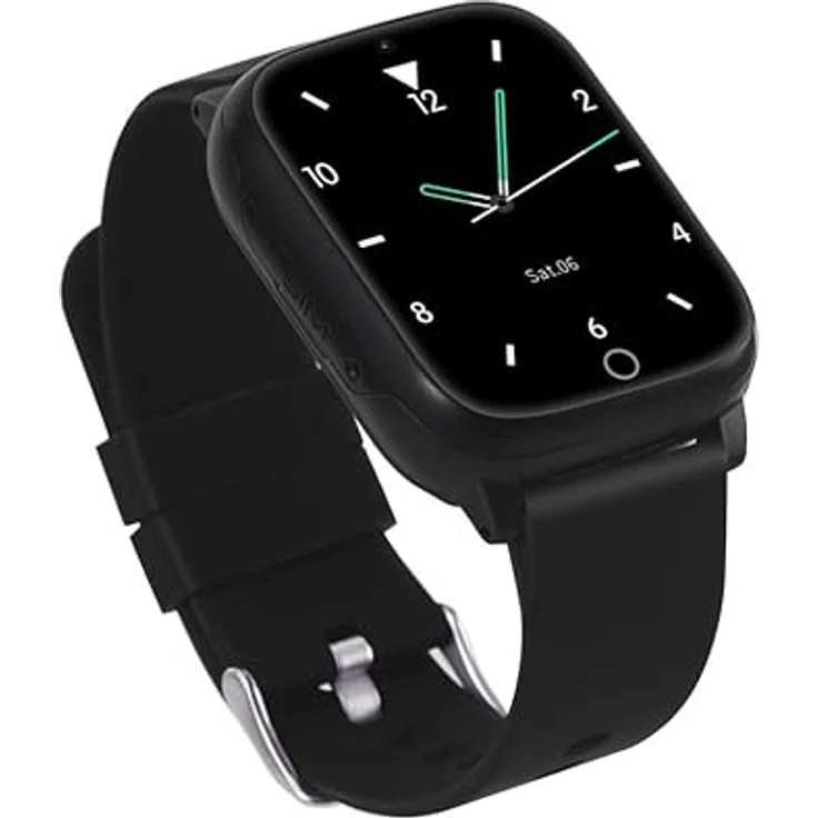 NikuTRAX Krankenpflegeuhr Senioren GPS-Smartwatch NC83S mit SOS, 3G-Sturzsensor, Blutdruckmessung - schwarz – Bild 4