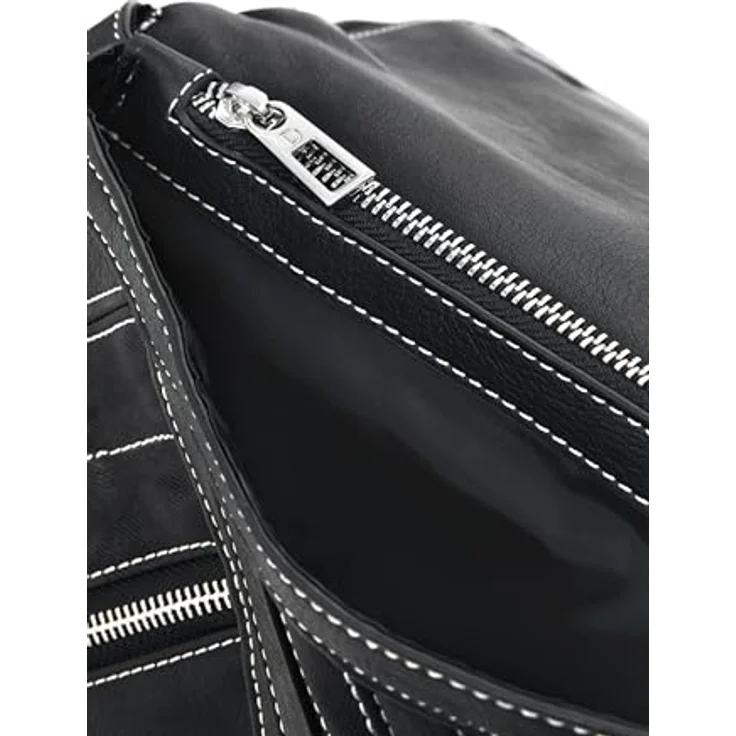 Desigual Fibonacci Hampton City Rucksack, 32 cm, schwarz, 100% Kunstleder, kompakte Form – Bild 4