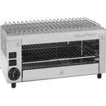 MILANTOAST Infrarotgrill/Salamander Toaster mit 3 Zangen, Edelstahl, Temperaturregelung, Zeitschaltuhr