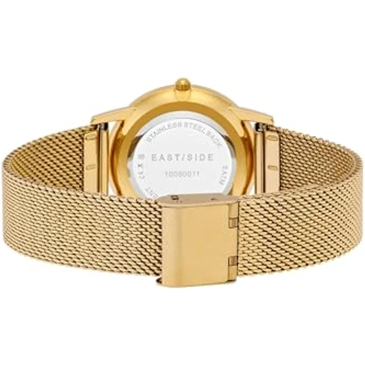 Eastside Damen Uhr analog Japanisches Quarzwerk mit Edelstahl Armband gelbgold 3 ATM10080011, stilvolles Design mit IP-Finish in Gelbgold – Bild 5