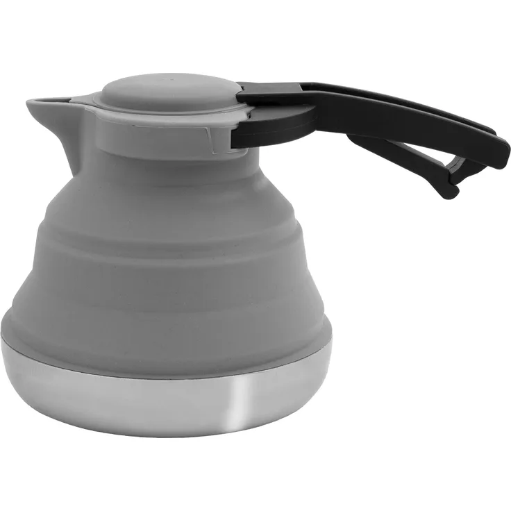 Eurotrail Wasserkocher 1,2 Liter klappbar Silikon-RVS grau