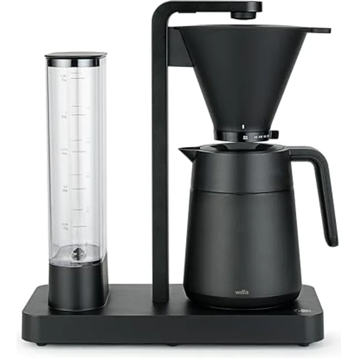 Wilfa PERFORMANCE THERMO Filterkaffeemaschine - 1600W – 1.25L Wassertank - Thermoskanne - doppelwandiger Filterhalter - anpassbare Durchlaufgeschwindigkeit - Tropfstopp & Auto-Abschaltung (schwarz)