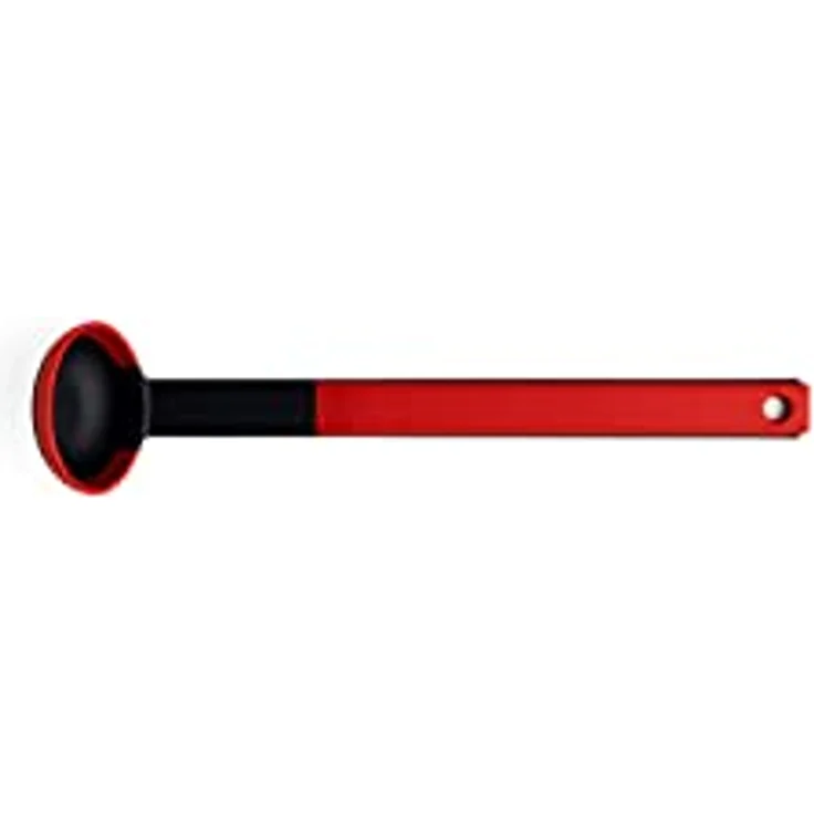 Norbert Woll Cook it Saucenlöffel aus Silikon und GFK in der Farbe Rot-Schwarz, Maße: 29,5cm x 6,5cm, KU014 – Bild 1