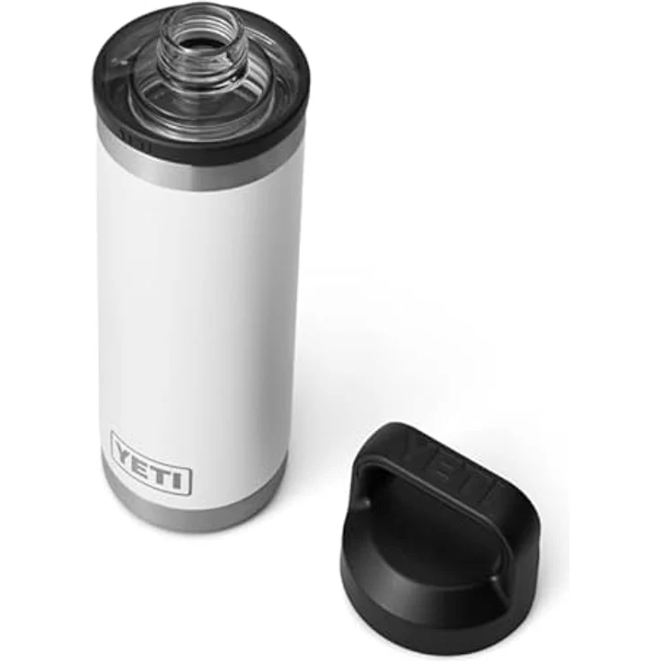 YETI Rambler Flasche Mit Chug-Verschluss, Edelstahl, weiß, 18 oz (532 ml), doppelwandige Vakuumisolierung, 100% leakproof, spülmaschinenfest – Bild 1