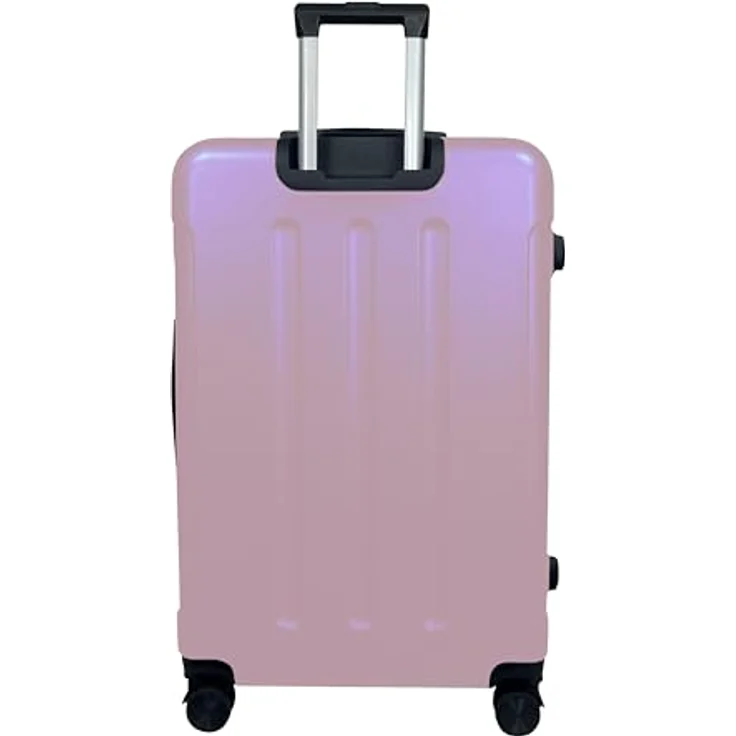 MTB Koffer Reisekoffer ABS Trolley 4 Zwillingsrollen M/L/XL Set, flexibles Hartschalenmaterial, 360° Rollen-System, SILIKONPOLSTERUNG, stapelbare Größen, Schwarz – Bild 4