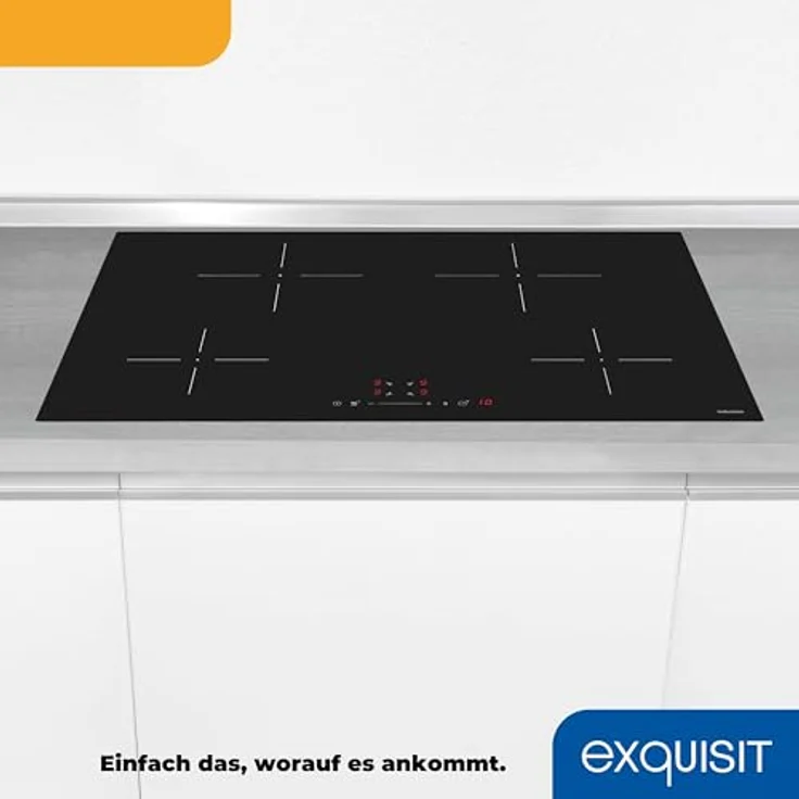Exquisit Induktionskochfeld EKI800-SF-B-380, 9 Stufen, Stop&Go-Funktion, Abschaltautomatik, Timer, 7200 W – Bild 5