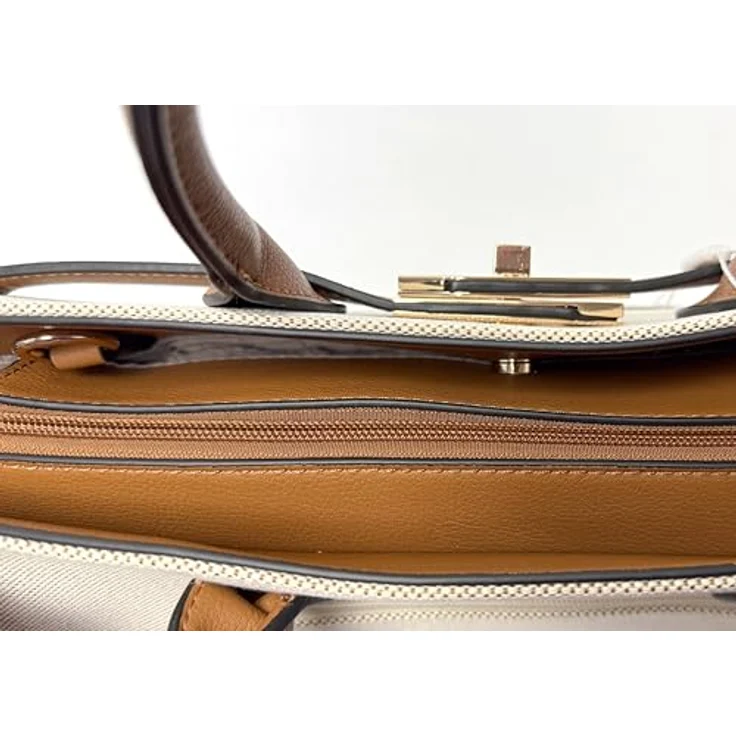 L.Credi Rea Shopper Tasche 33 cm, beige, 100% Polyester, Henkeltasche – Bild 6