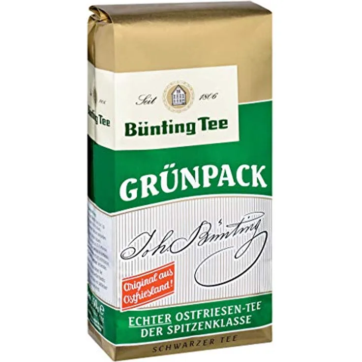 Bünting Tee Grünpack, 250g loser Tee