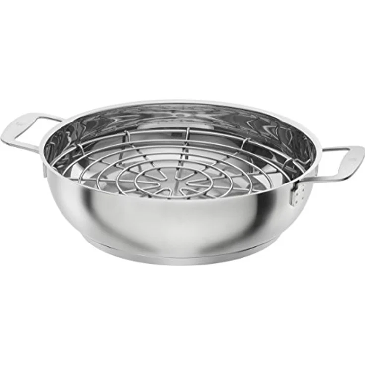 ZWILLING Plus Räuchertopf 33 cm, Edelstahl, Silber, fettfreies Räuchern von Fisch, Fleisch und Gemüse – Bild 2