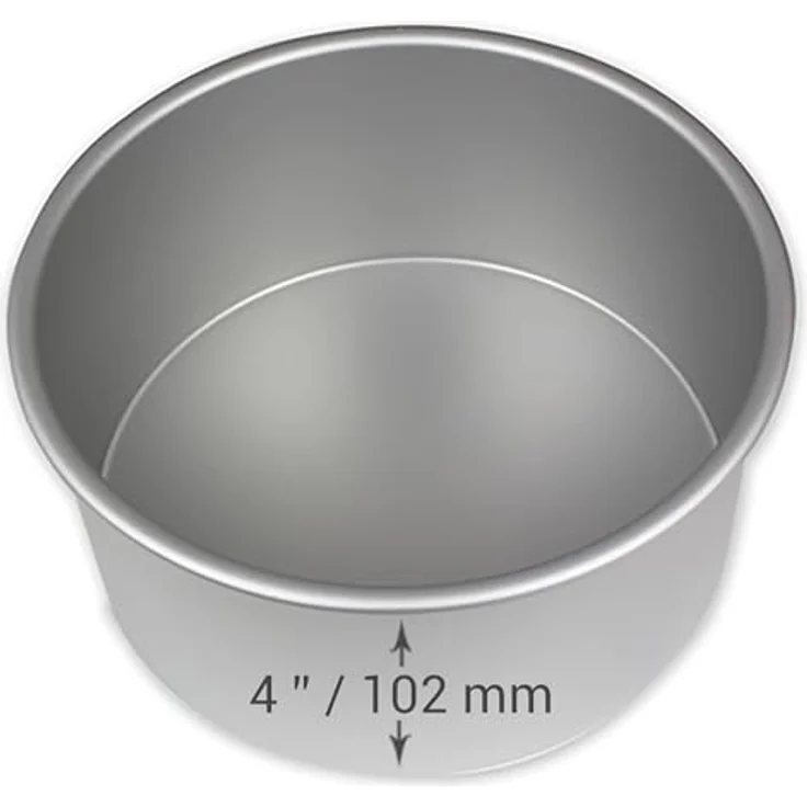 PME RND044 Runde Backform aus eloxiertem Aluminium, 102 x 102 mm, Silver, 10.2 cm – Bild 3