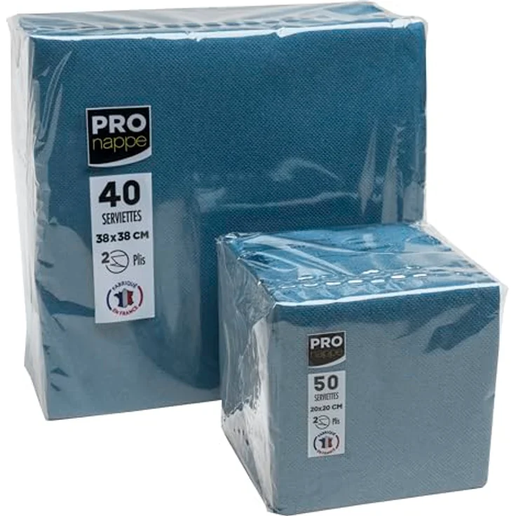 PROnappe Servietten pazifikblau, 2-lagig, 38,0 x 38,0 cm, 40 Stück, FSC-zertifiziert – Bild 7