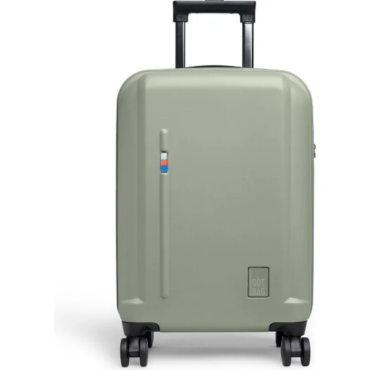 GOT BAG Re:Shell 4 Rollen Kabinentrolley 55 cm mit Laptopfach, grün, 100% Polycarbonat