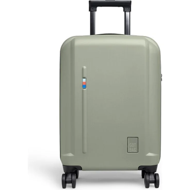 GOT BAG Re:Shell 4 Rollen Kabinentrolley 55 cm mit Laptopfach, grün, 100% Polycarbonat