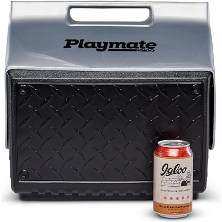 Igloo Playmate the Bosspassiver Kühler, passive Kühlbox, 13 L, schwarz-silber – Bild 2