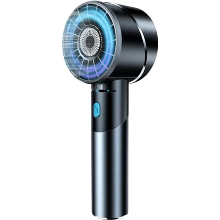 Cozome Handventilator USB, wiederaufladbar, 7000 U/min, Mini-Taschenventilator aus Metall, kabellos für Strand & unterwegs – Bild 1