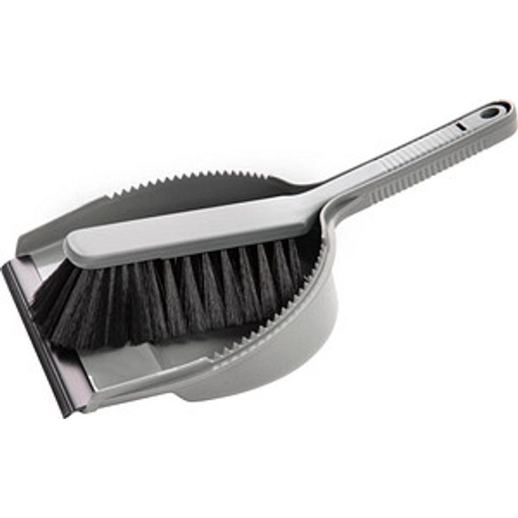 haug® bürsten Kehrgarnitur grau, robuste Kunststoffreinigungslösung mit 32,0 cm Breite für Innen- und Außenbereiche