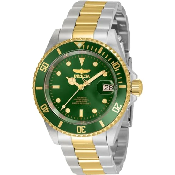 Invicta Pro Diver Automatikuhr, Edelstahl Herren Armbanduhr mit grünem Zifferblatt, 40mm, 20 bar wasserdicht – Bild 1