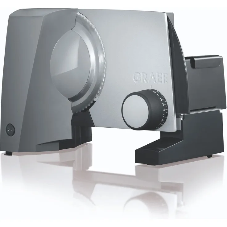 Graef Allesschneider G59, leistungsstarker Allesschneider mit 170 Watt, Metallgehäuse - silber