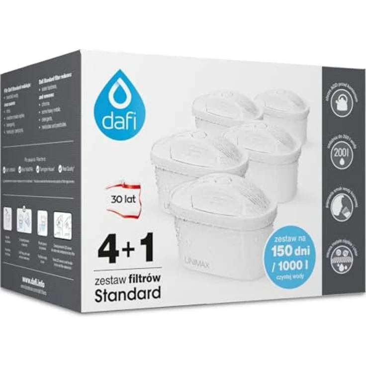 Dafi Unimax 4+1 Filterpatrone für Krug, Wasserfilter mit 4-stufiger Filtration und zusätzlichem Mineralienfilter – Bild 3
