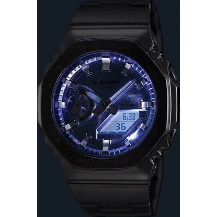 Casio G-Shock GM-2110D-3AER Classic Herrenuhr mit 24 Stunden Anzeige und Stoppuhr, grün – Bild 6