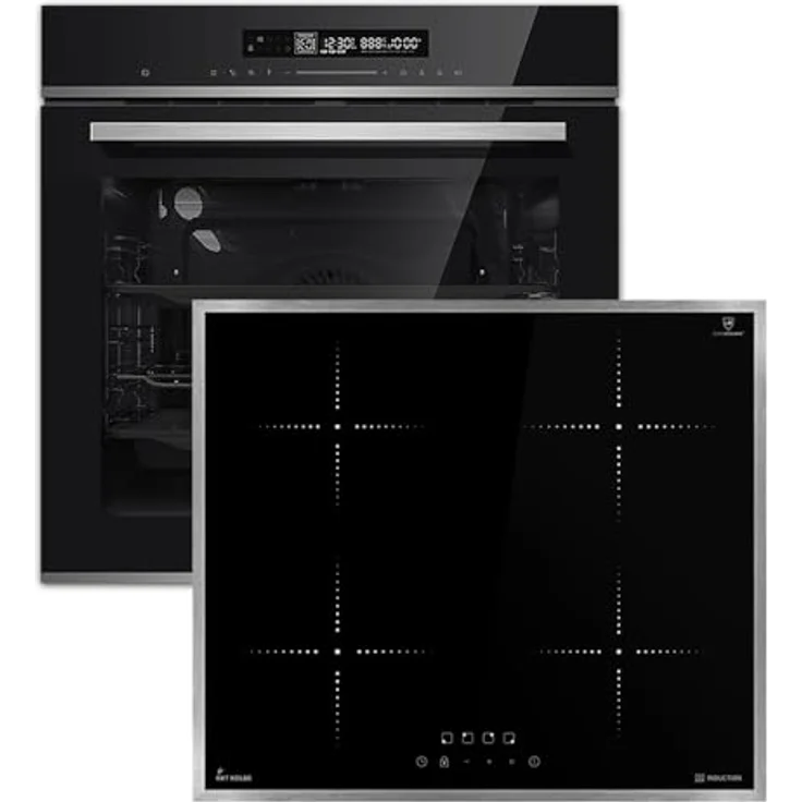 KKT KOLBE Backofen und Induktionskochfeld SET8017IH859ED, eingebaut, mit SensorTouch, Katalysereinigung, Dampf-Clean und 7000W Leistung – Bild 1