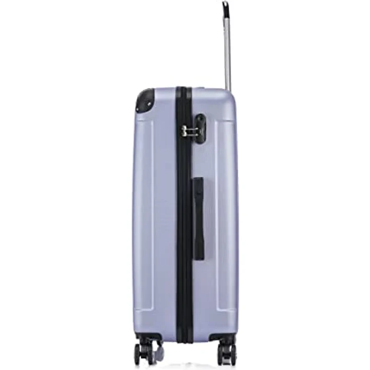 Flexot® Flex-2045 Koffer XL Zwillingsrollen Reisekoffer Trolley Hartschale in Flieder – Bild 4